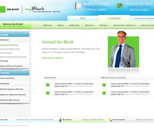 H&R Block Website Design Firm